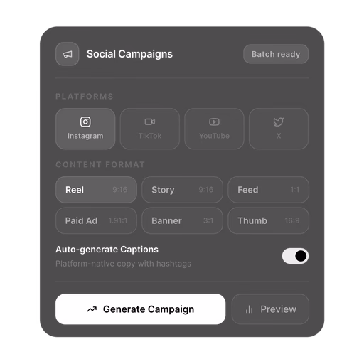 Generated campaign visual